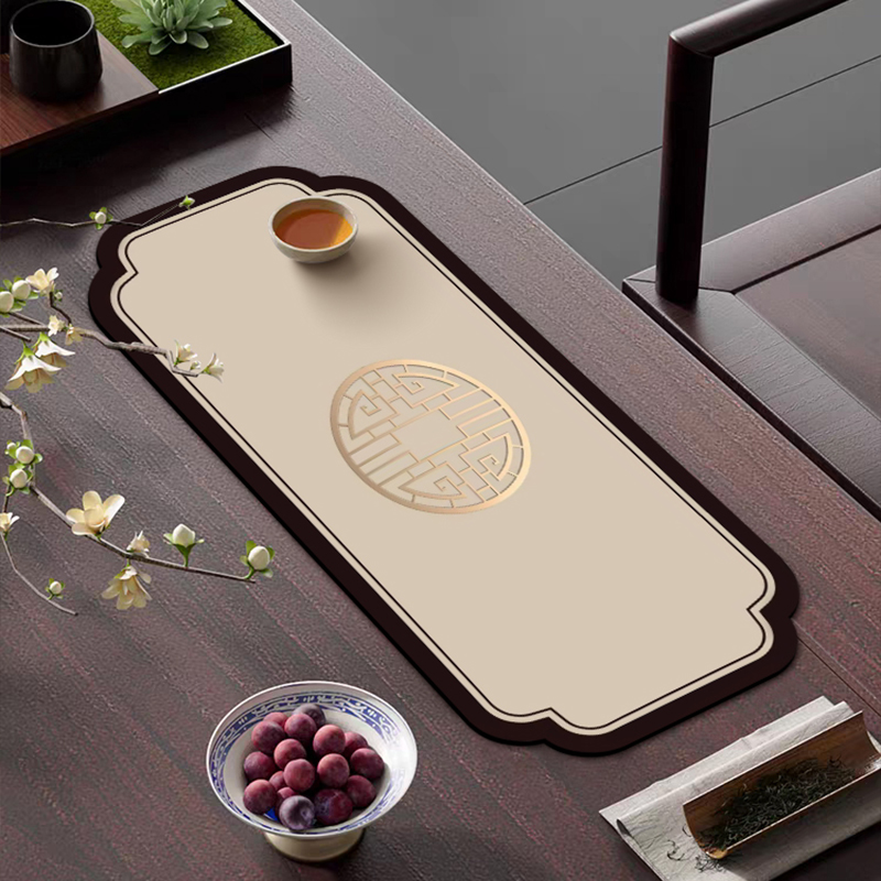 梦动茶具垫第九代升级款吸水垫防滑橡胶底黑科技升级款茶杯垫茶席
