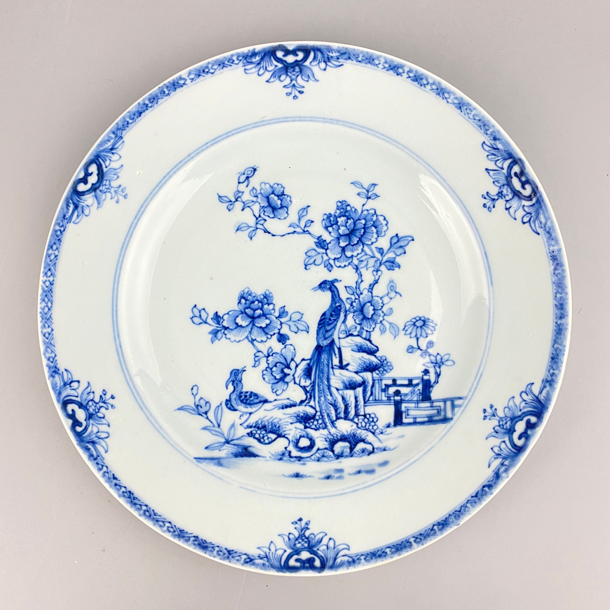 清康熙青花花鸟纹盘【古董拍卖】C125XV0122002