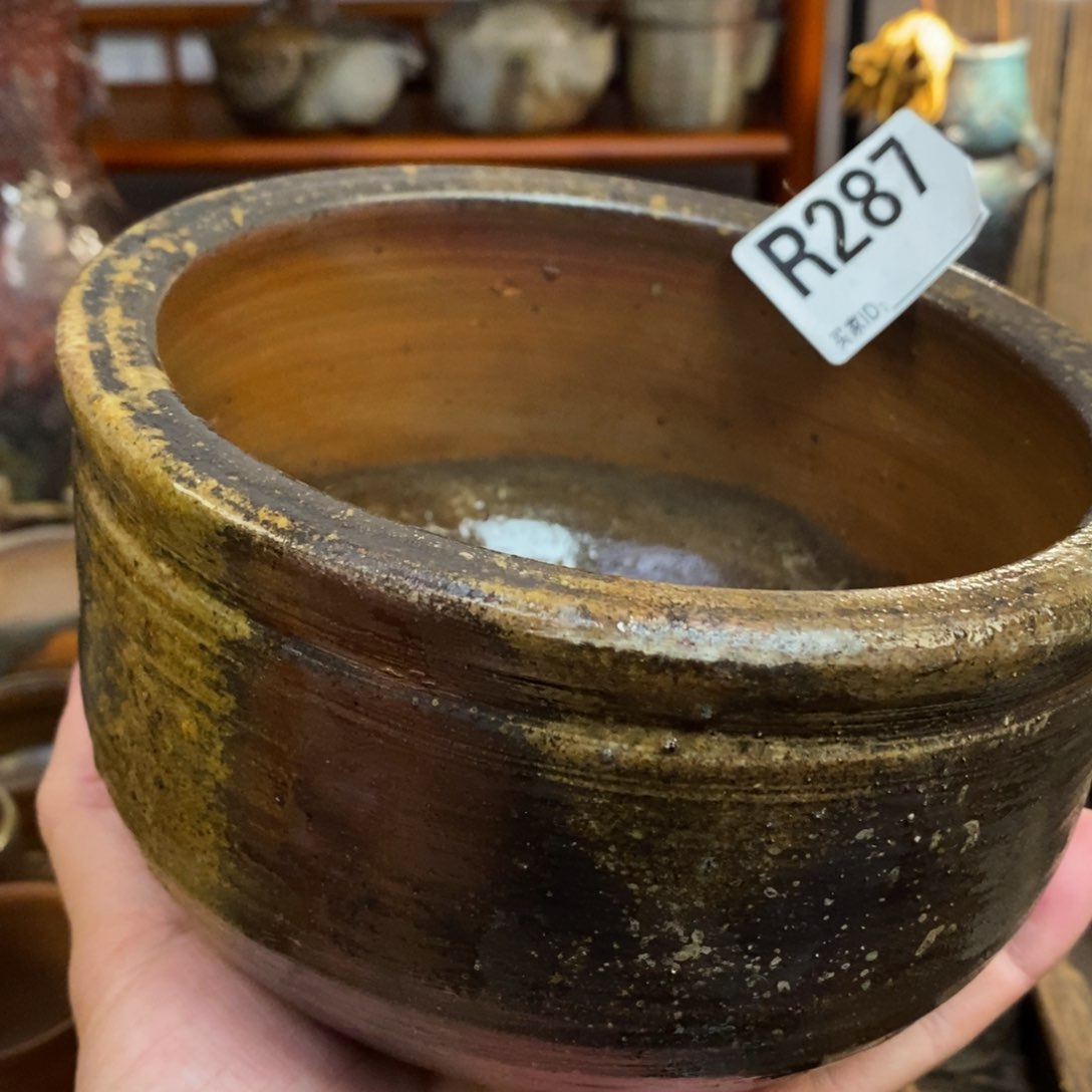 备前烧柴烧茶具陈*长花盆