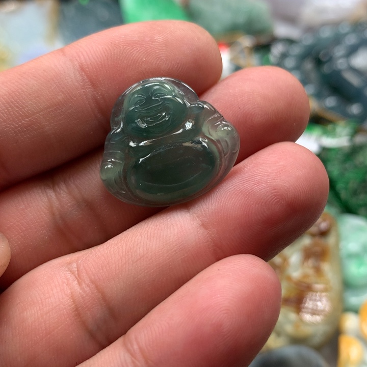 翡翠颈饰未镶嵌保真天然a货翡翠