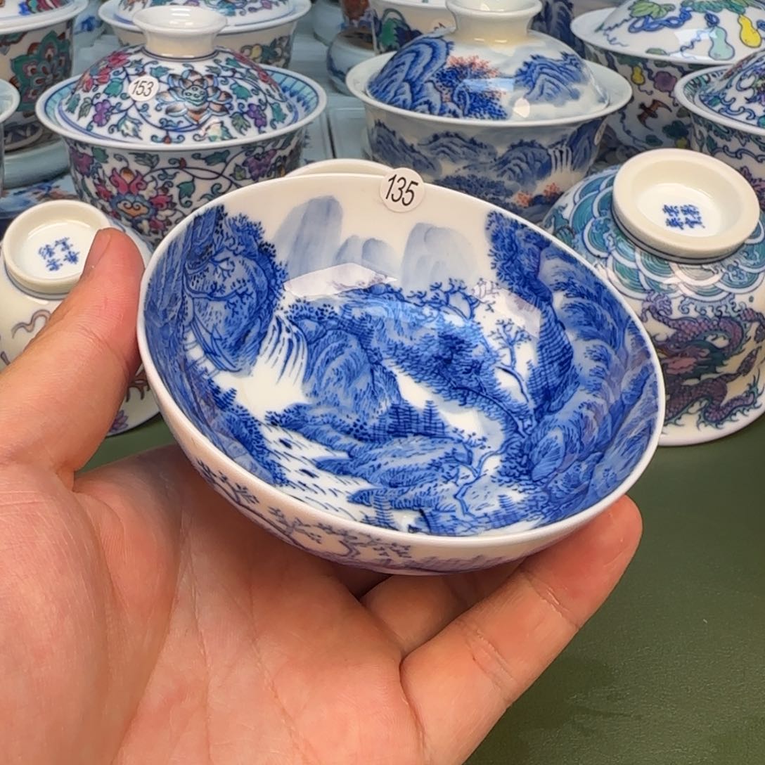 彦祖纯手工手绘茶具135
