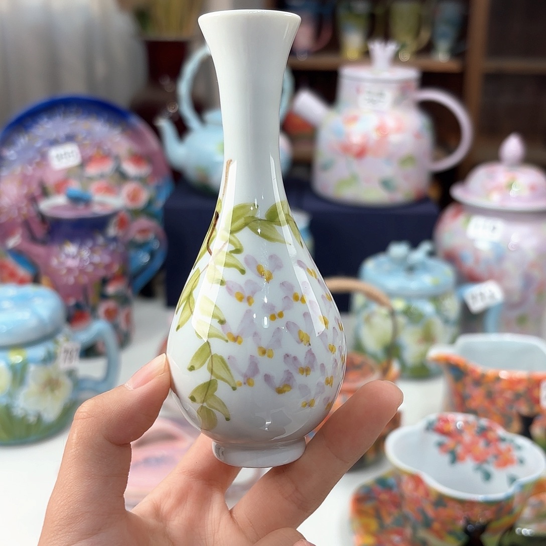 景德镇手绘高温釉下彩陶瓷茶具