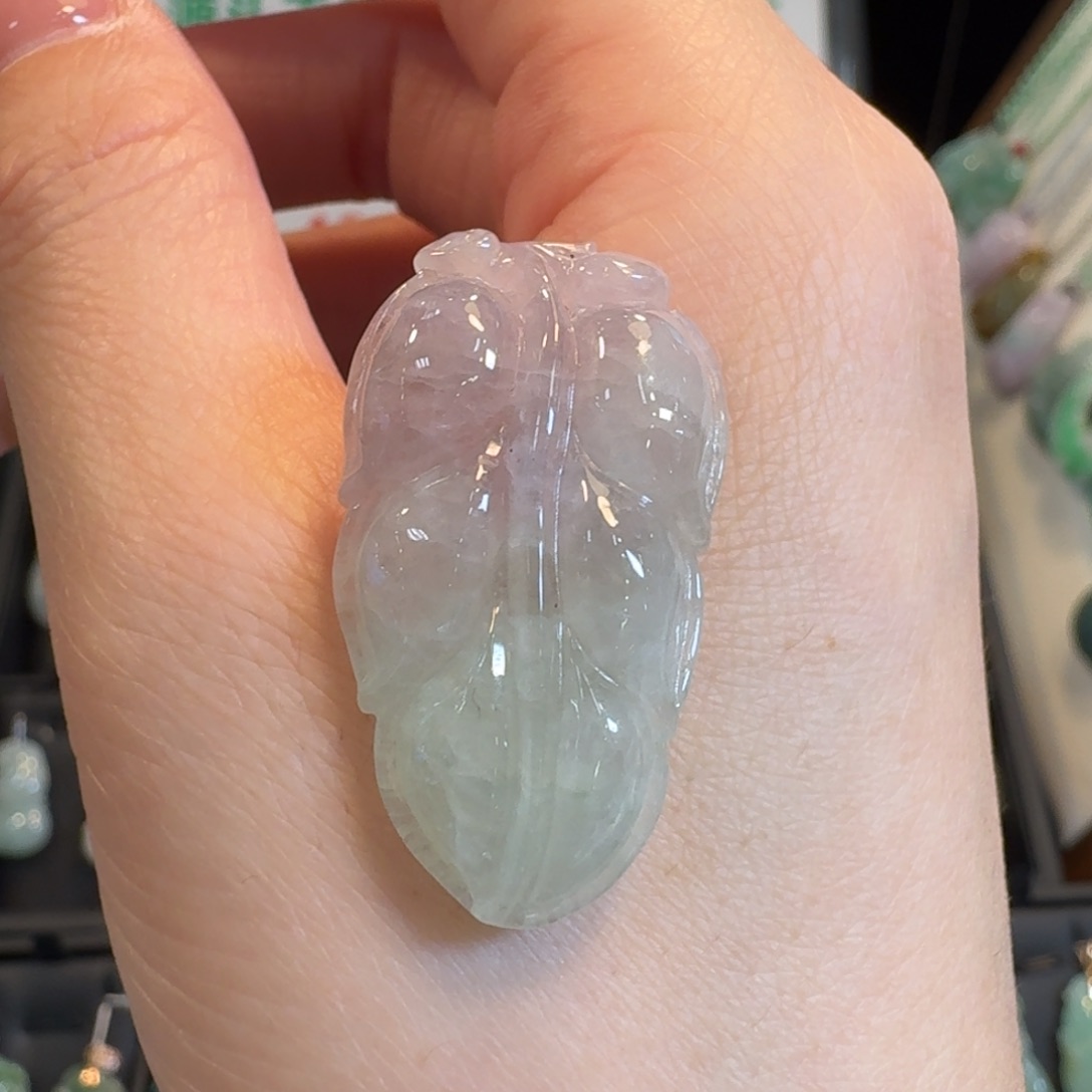 翡翠挂件未镶嵌叶子