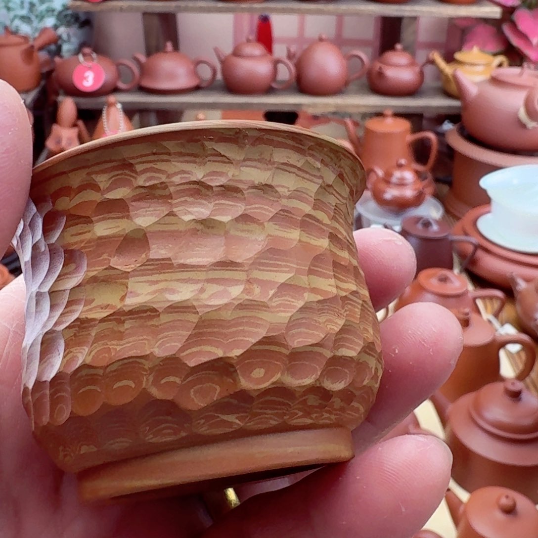 紫砂茶壶捎片主人杯搅泥1个