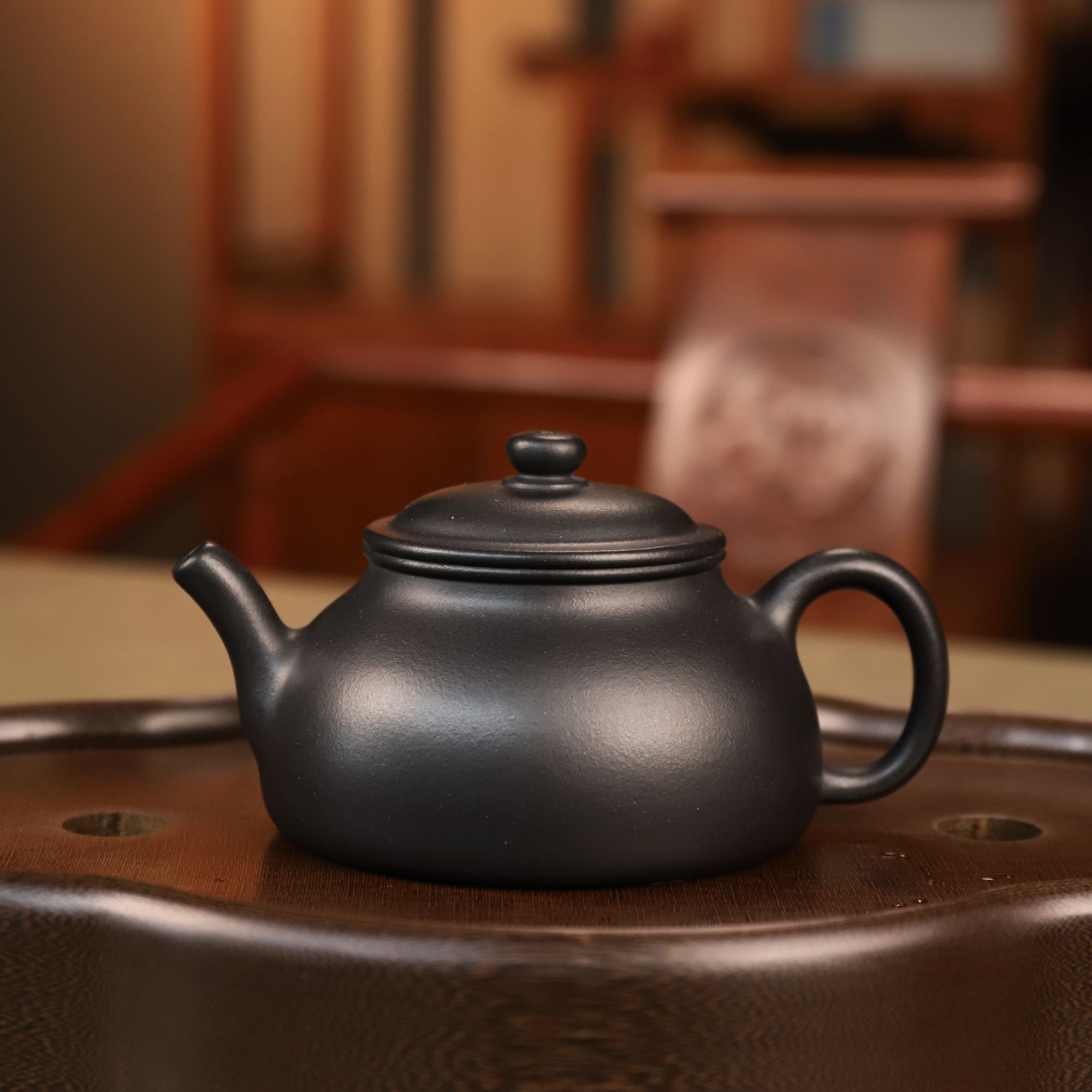 择砂复刻 渔舟壶复刻唐门汪学成作品古法捂灰220CC