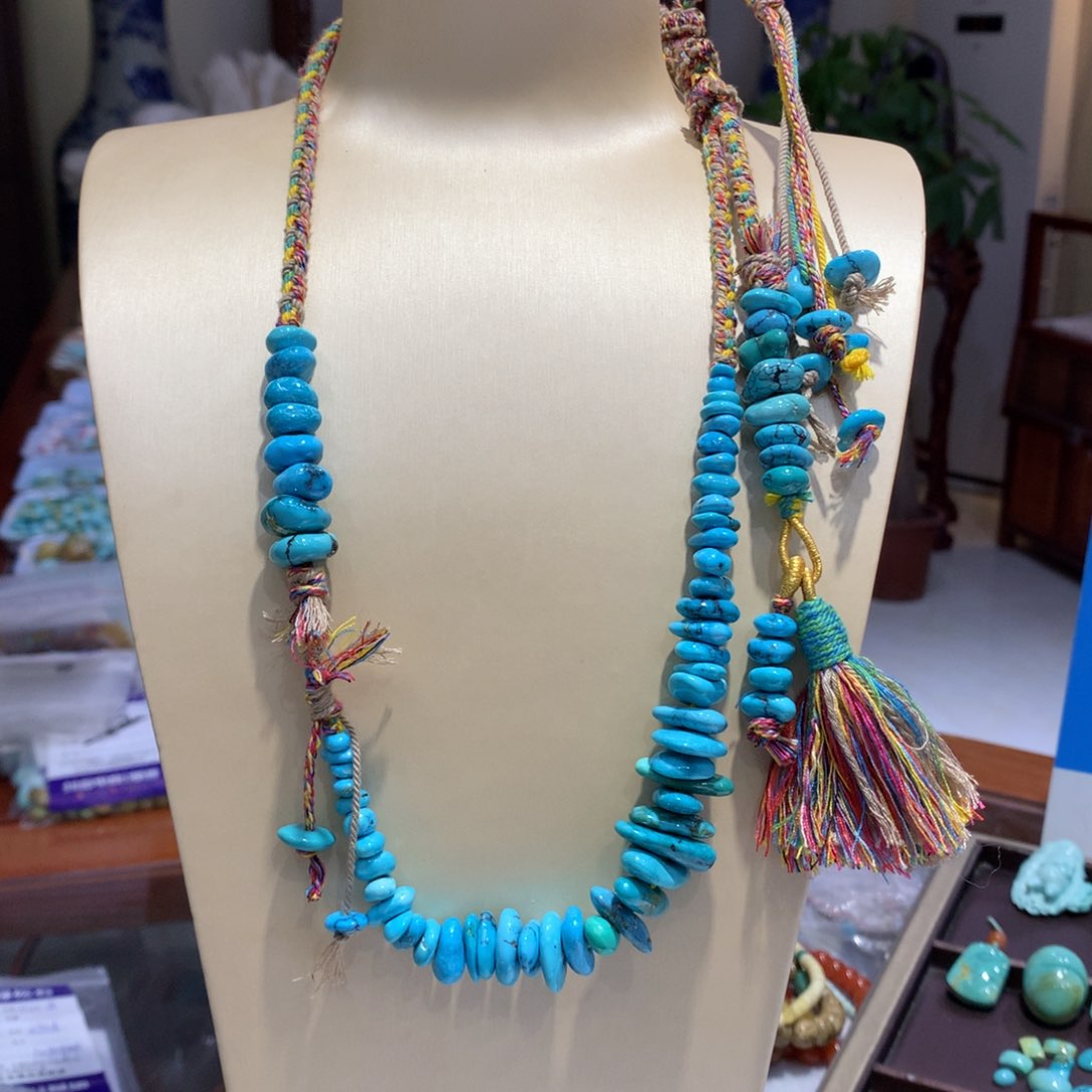 未镶嵌绿松石锁骨链