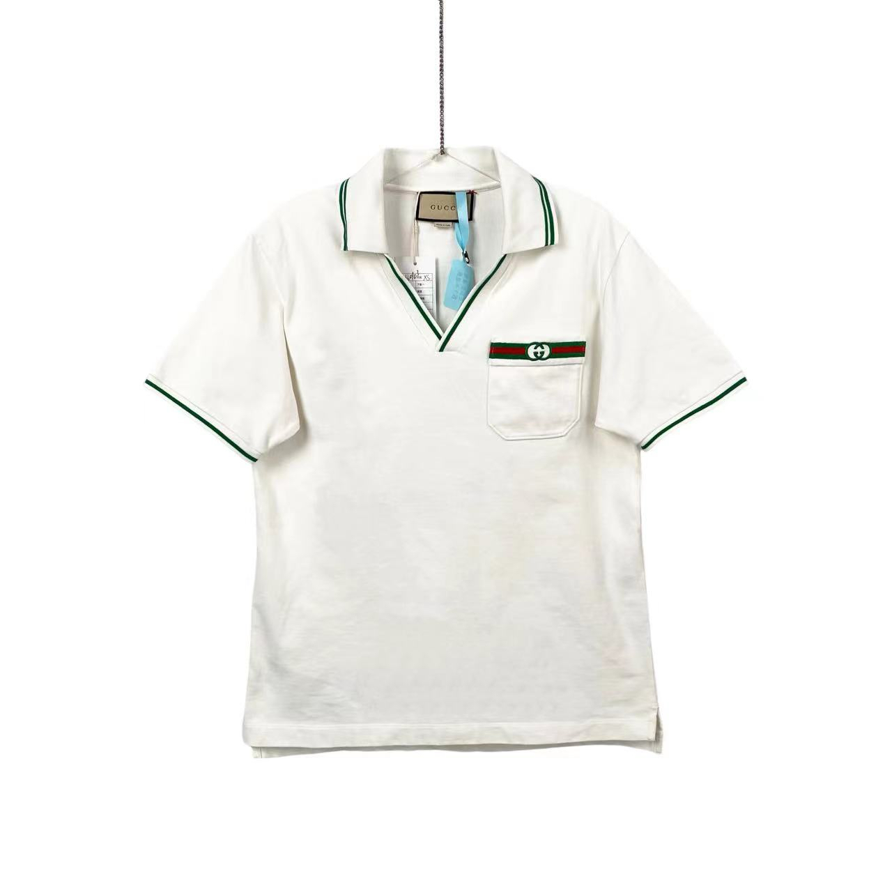 95新 GUCCI/古驰  bb0103 白色logo短袖 xs码  95新 