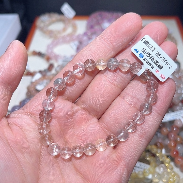 水晶手链未镶嵌28号多样性发一  7+