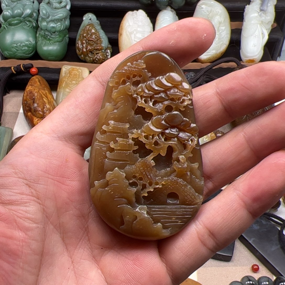 和田玉把件未镶嵌