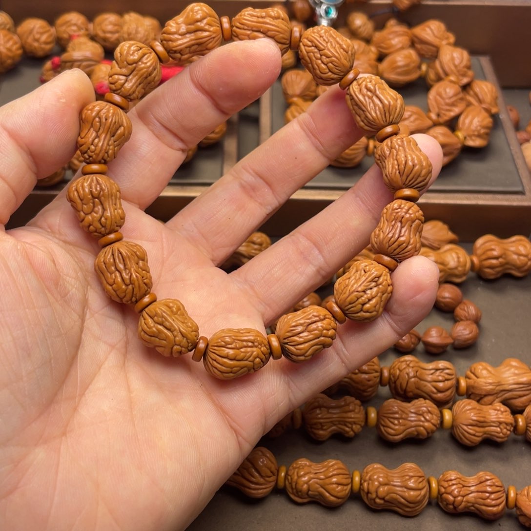 漫***路桃核手串龙纹桃核8