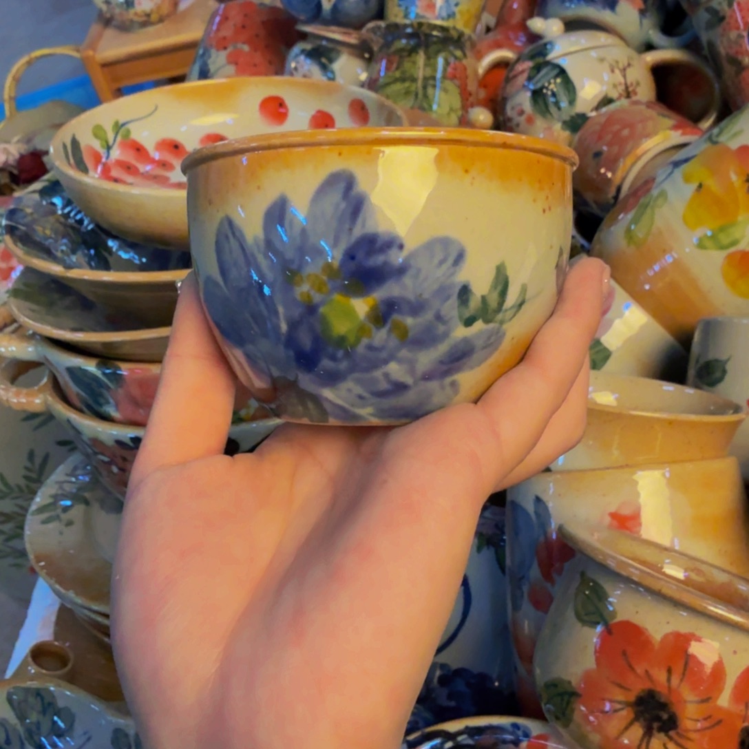 瓷片景德镇陶瓷手工手绘