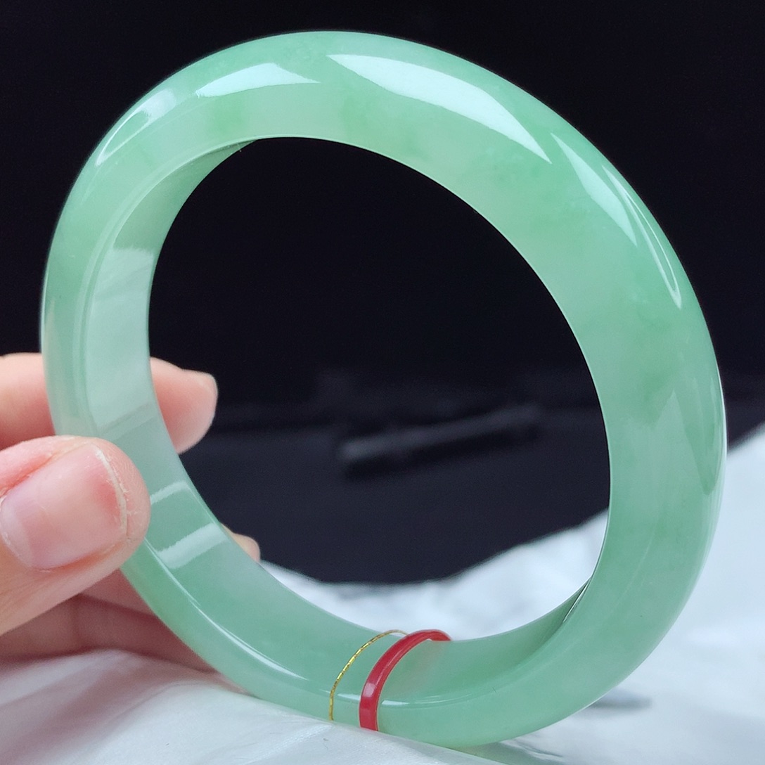 翡翠未镶嵌手镯55圈3715