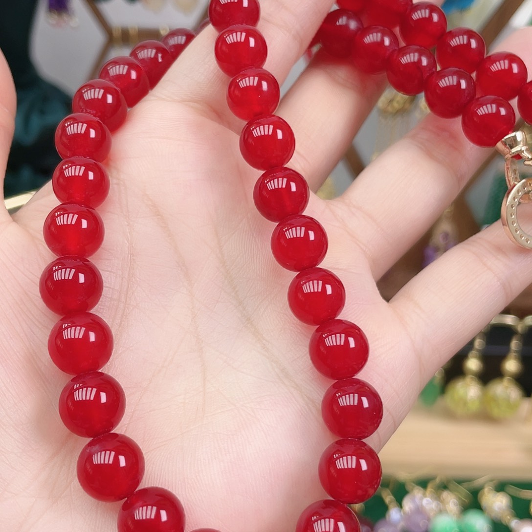 玛瑙/玉髓合金颈饰