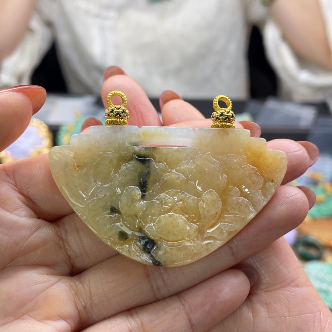 翡翠未镶嵌颈饰代编织