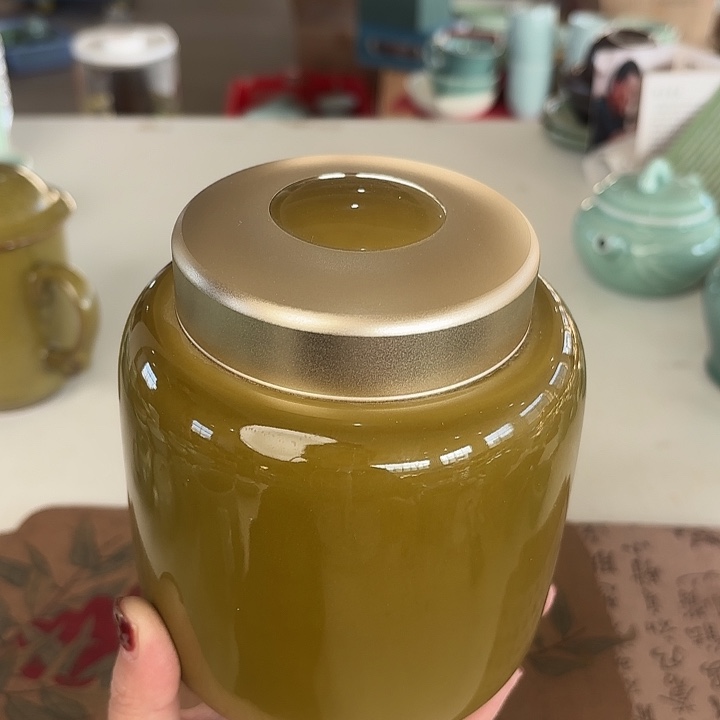 龙泉云间青瓷小米茶器