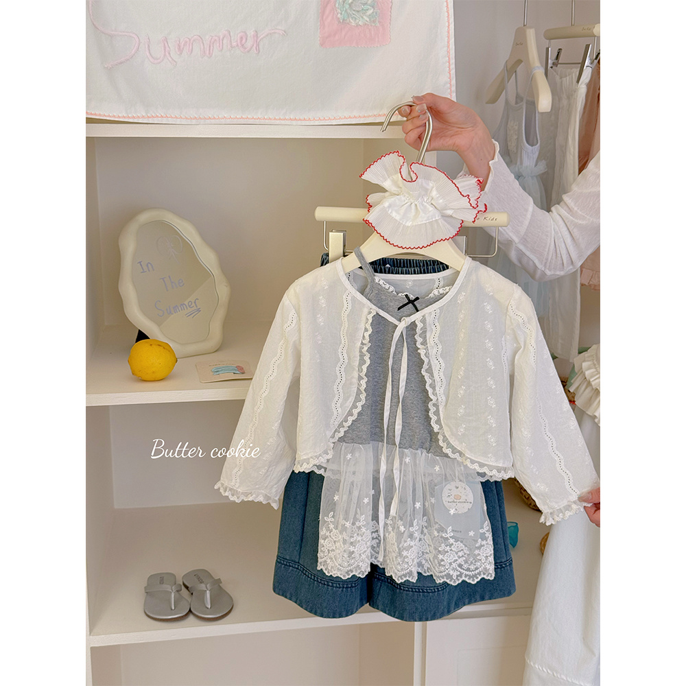 SY-68032-儿童时尚洋气百搭蕾丝屁帘吊带（夏款）