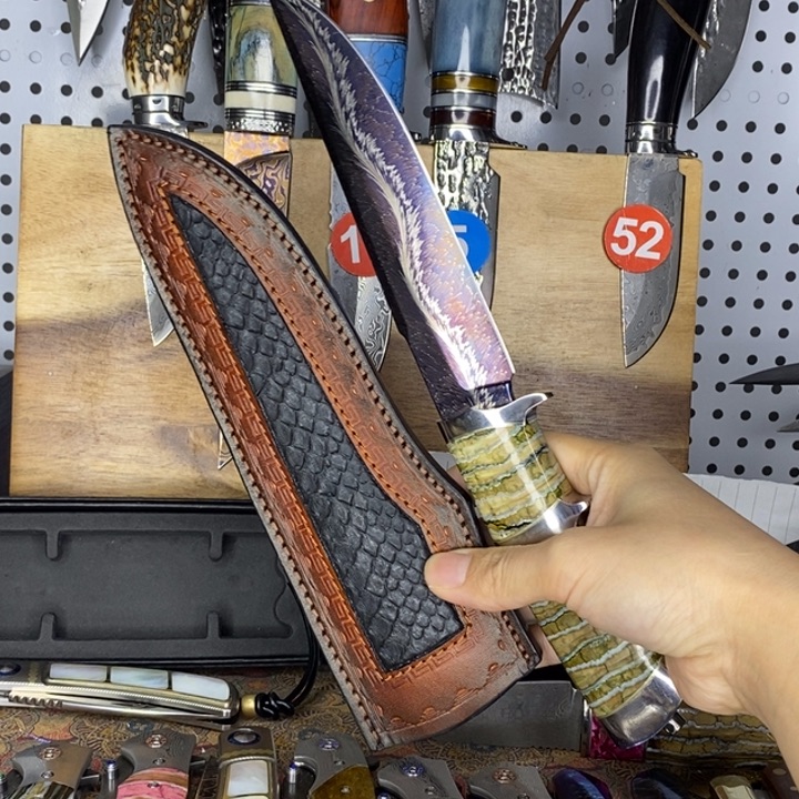 出***水金属水果刀收藏刀刀具