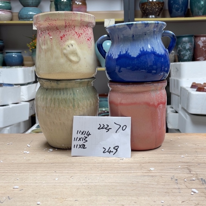 紫砂花盆多肉花盆微瑕70