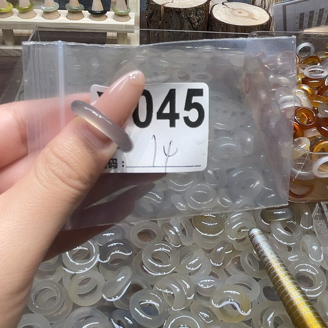 玛瑙/玉髓未镶嵌戒指045