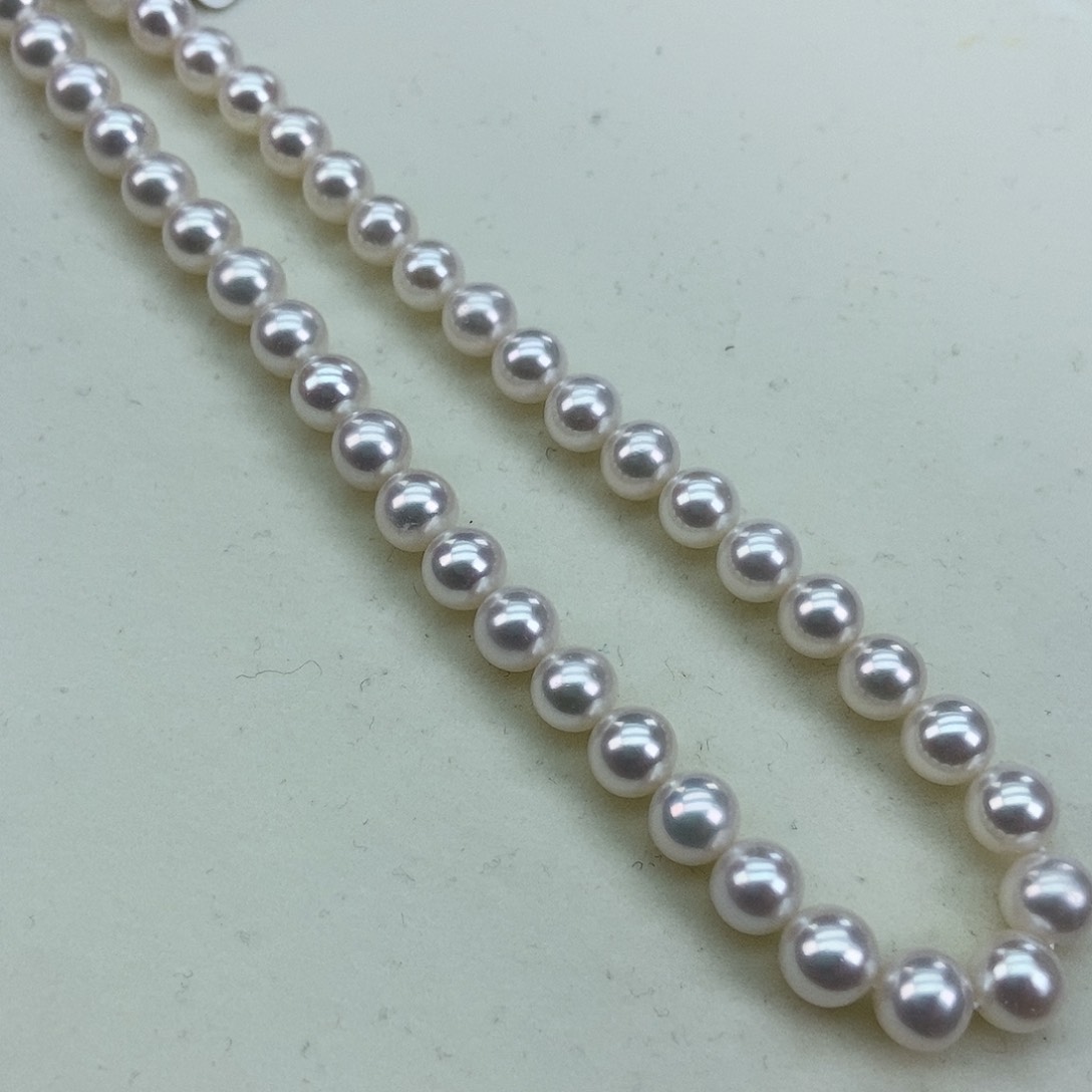 淡水珍珠7-8正圆冷白极光合金