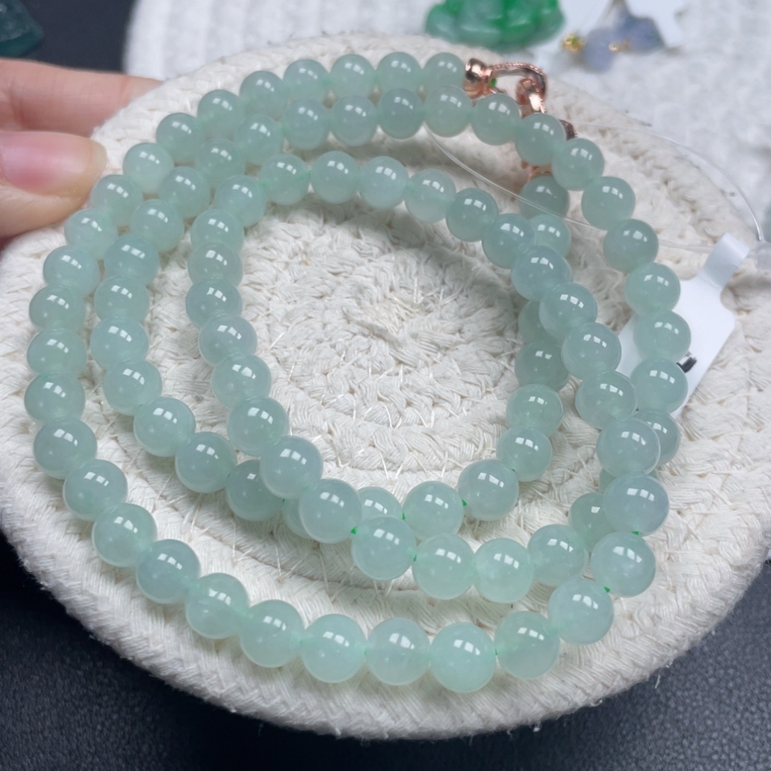 翡翠未镶嵌手链天然A货缅甸翡翠7.3