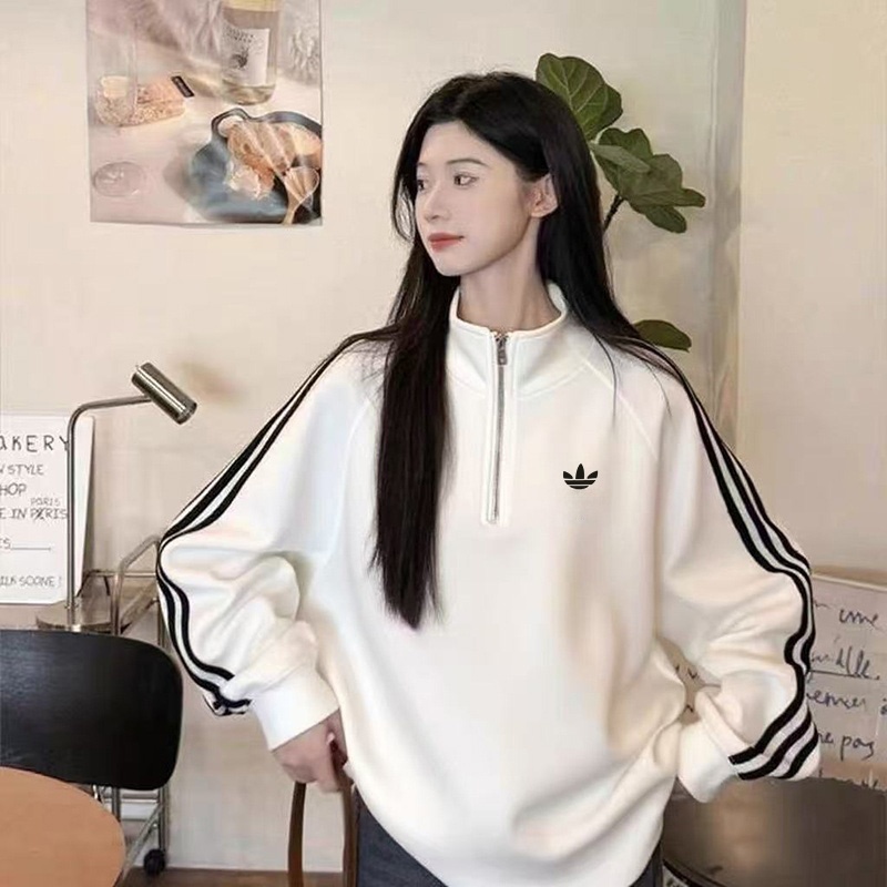 【商场同款】套头半拉链立领常规秋季卫衣百搭设计感休闲上衣