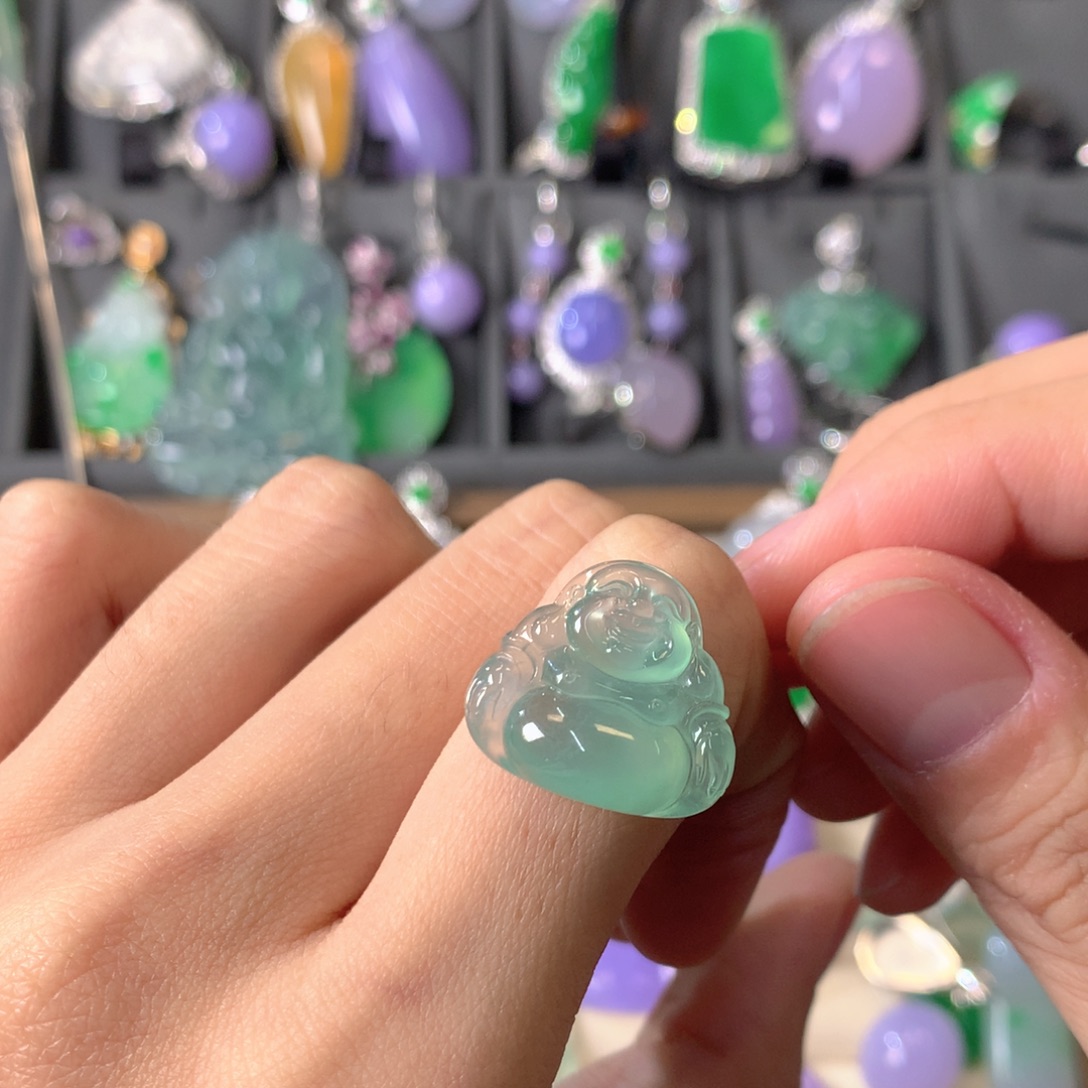 翡翠未镶嵌吊坠(不含链)