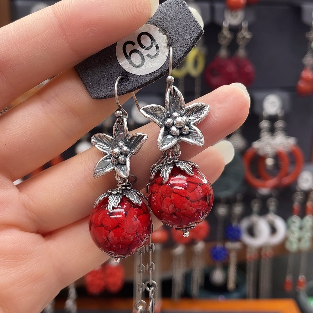 玛瑙/玉髓耳钉银S925镶嵌?****然979fhjh