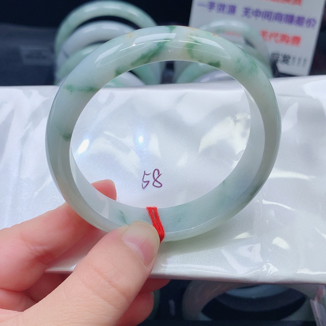 翡翠未镶嵌手镯Y12