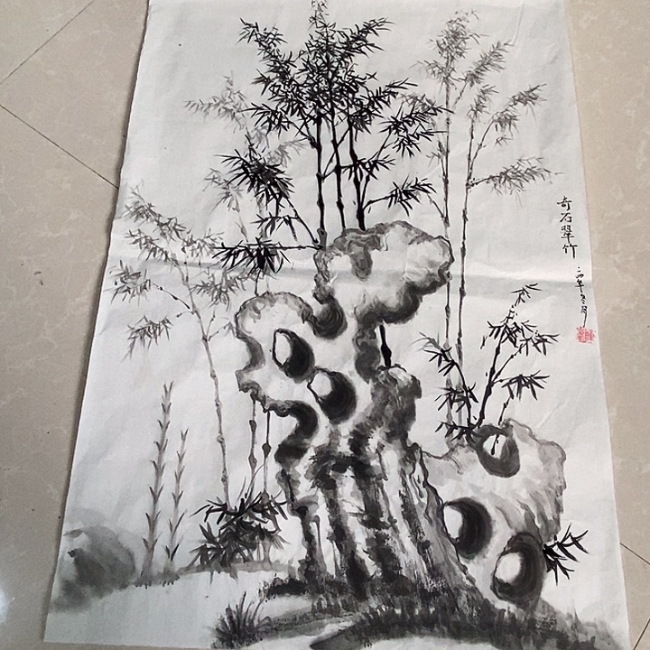 国画四尺三开shouh