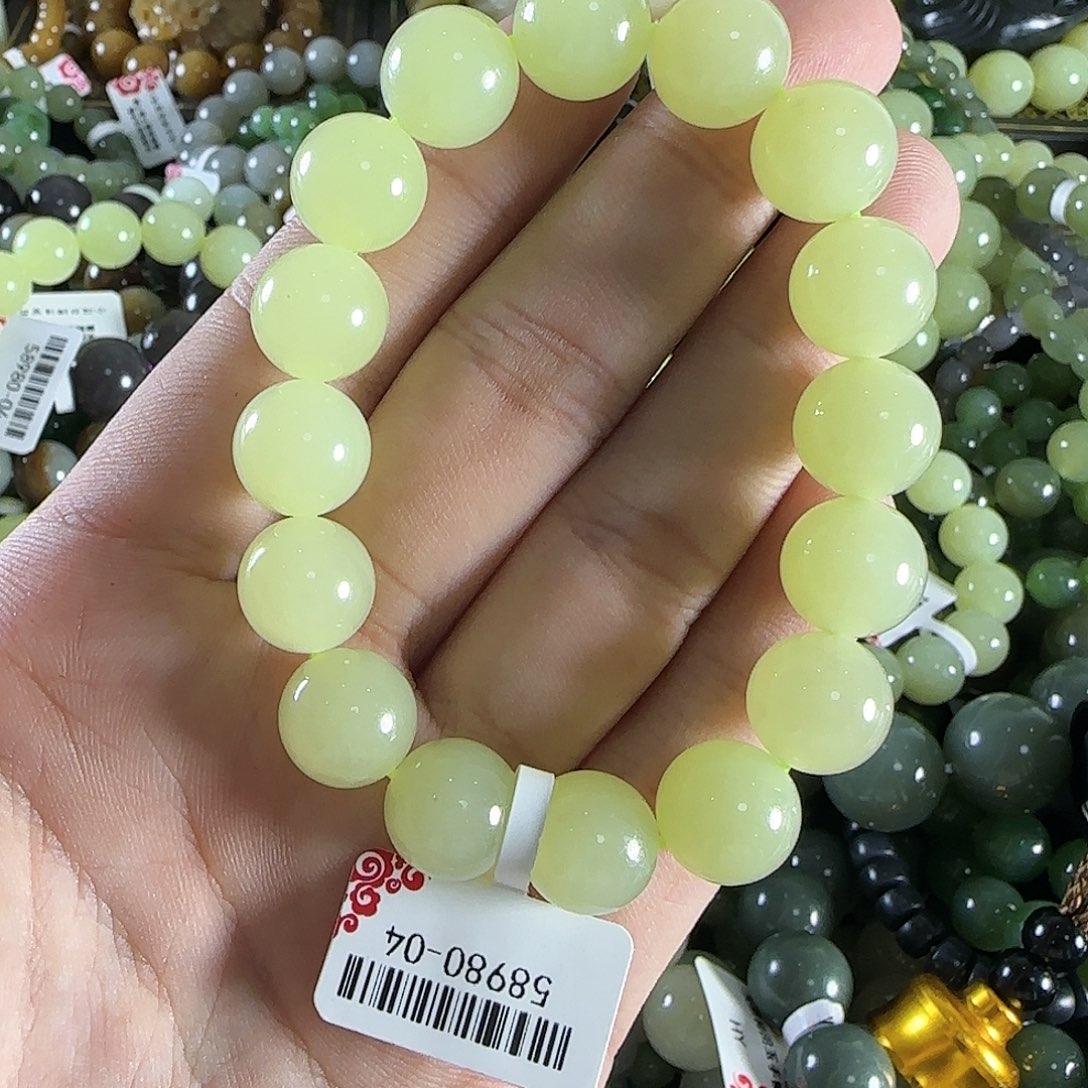 和田玉手链未镶嵌136