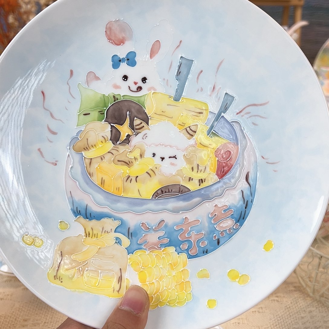 景德镇手绘陶瓷杯子