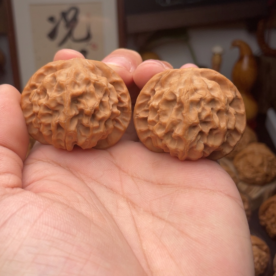 文玩核桃把件太行龙鳞狮子头43