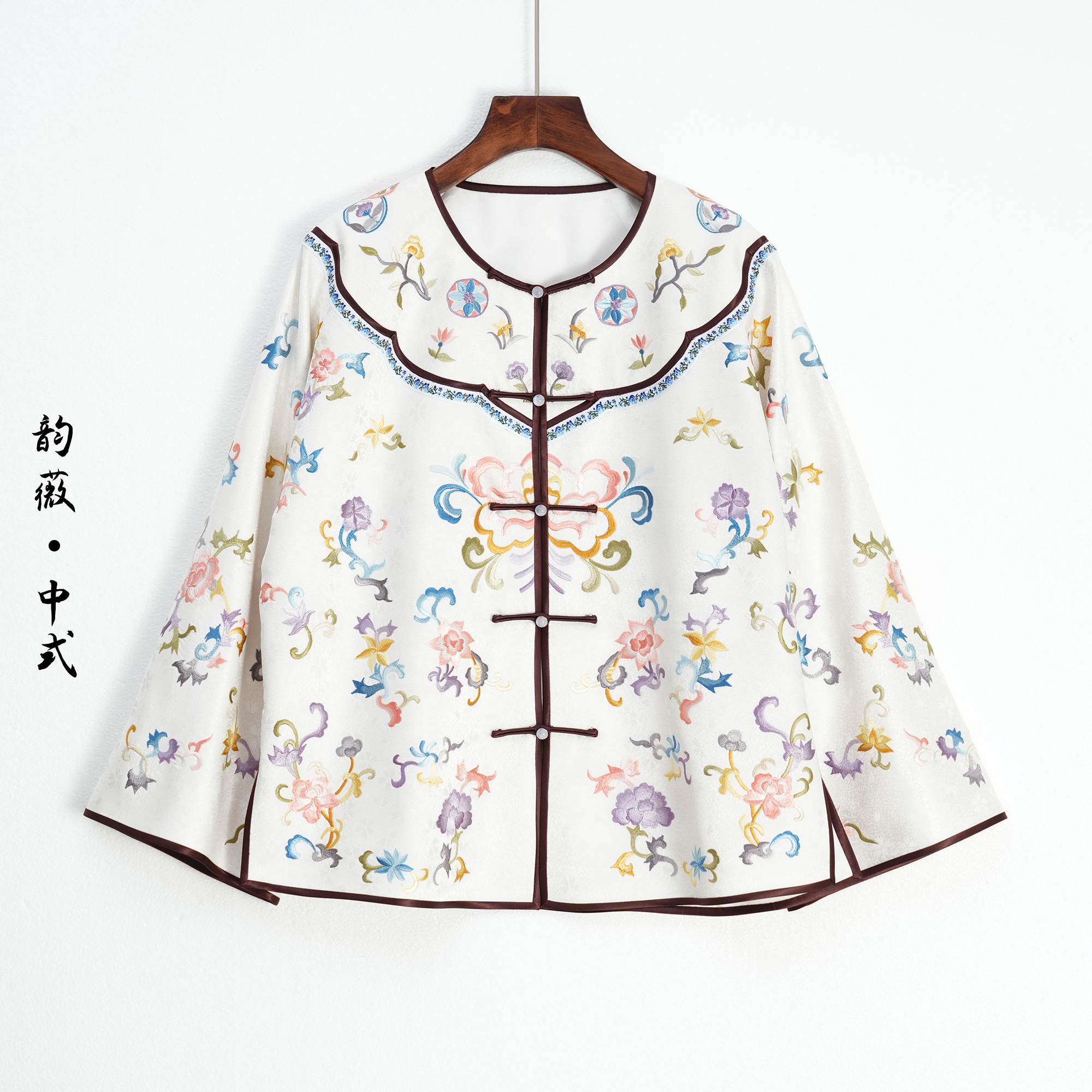 女士上衣中国风传统国风中式重工刺绣太太服T25021298