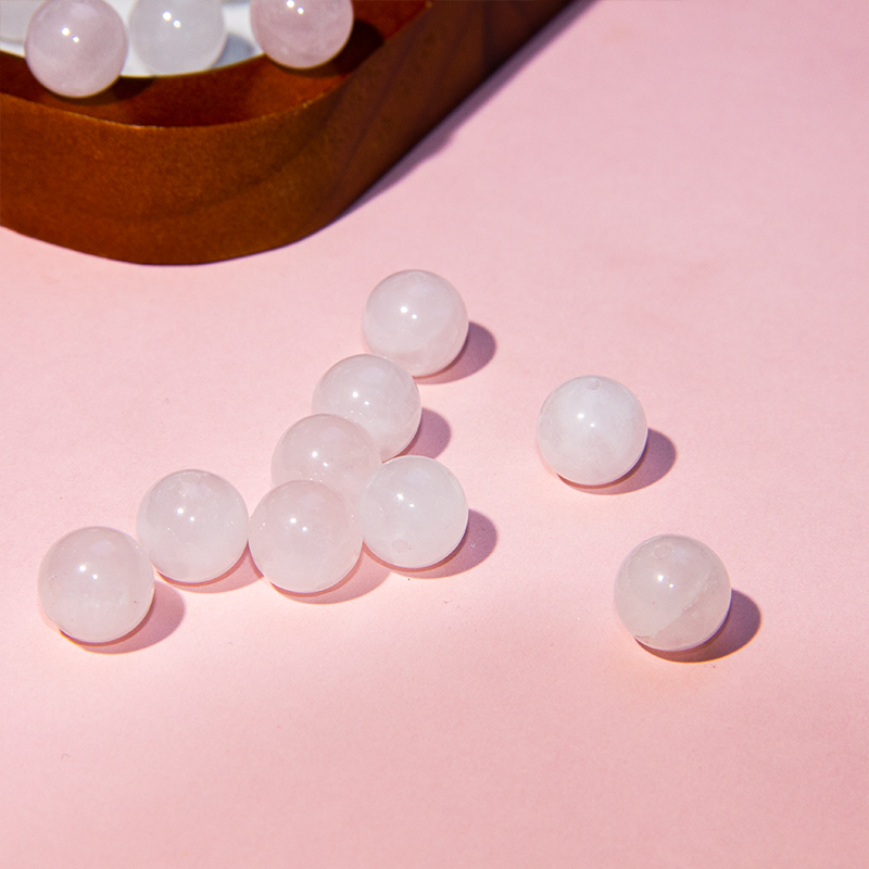 BeadsDance粉水晶单珠10mm+多样性发一 编号O1190
