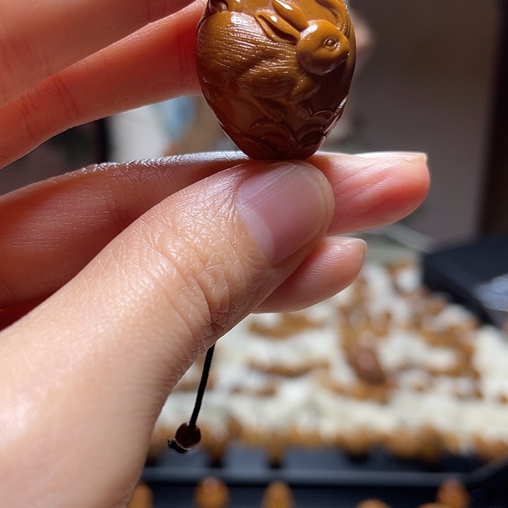 橄榄核吊坠橄榄兔