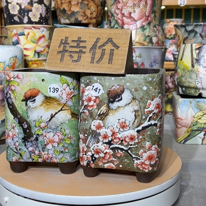 红陶景德镇艺术手绘作品