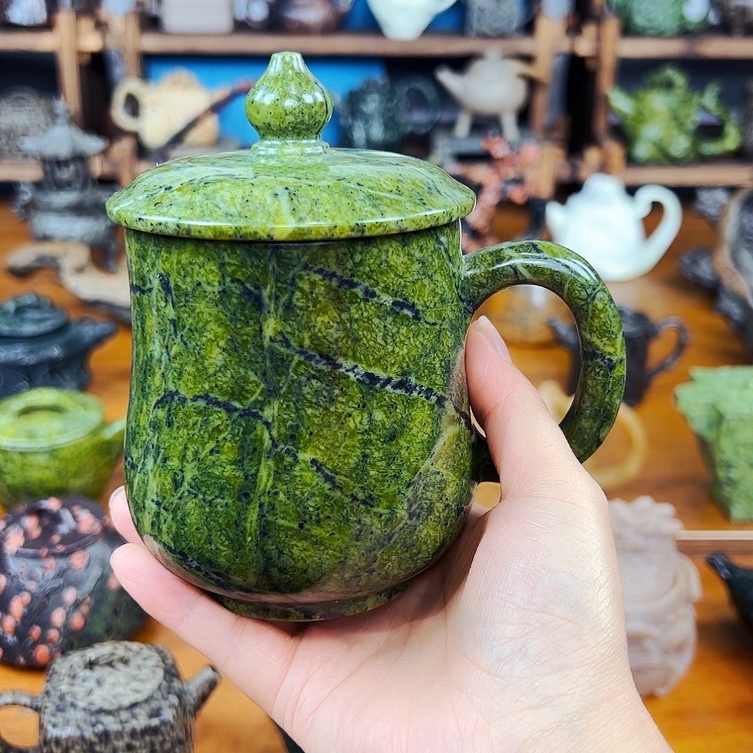 茶空间天然石料藏玉寻****箫