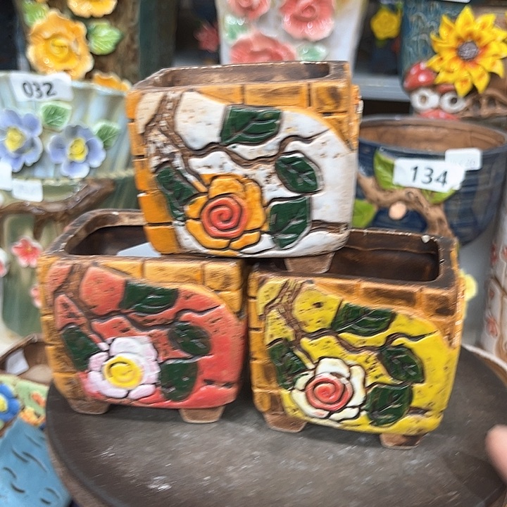 紫砂花盆粗陶材质多肉花盆