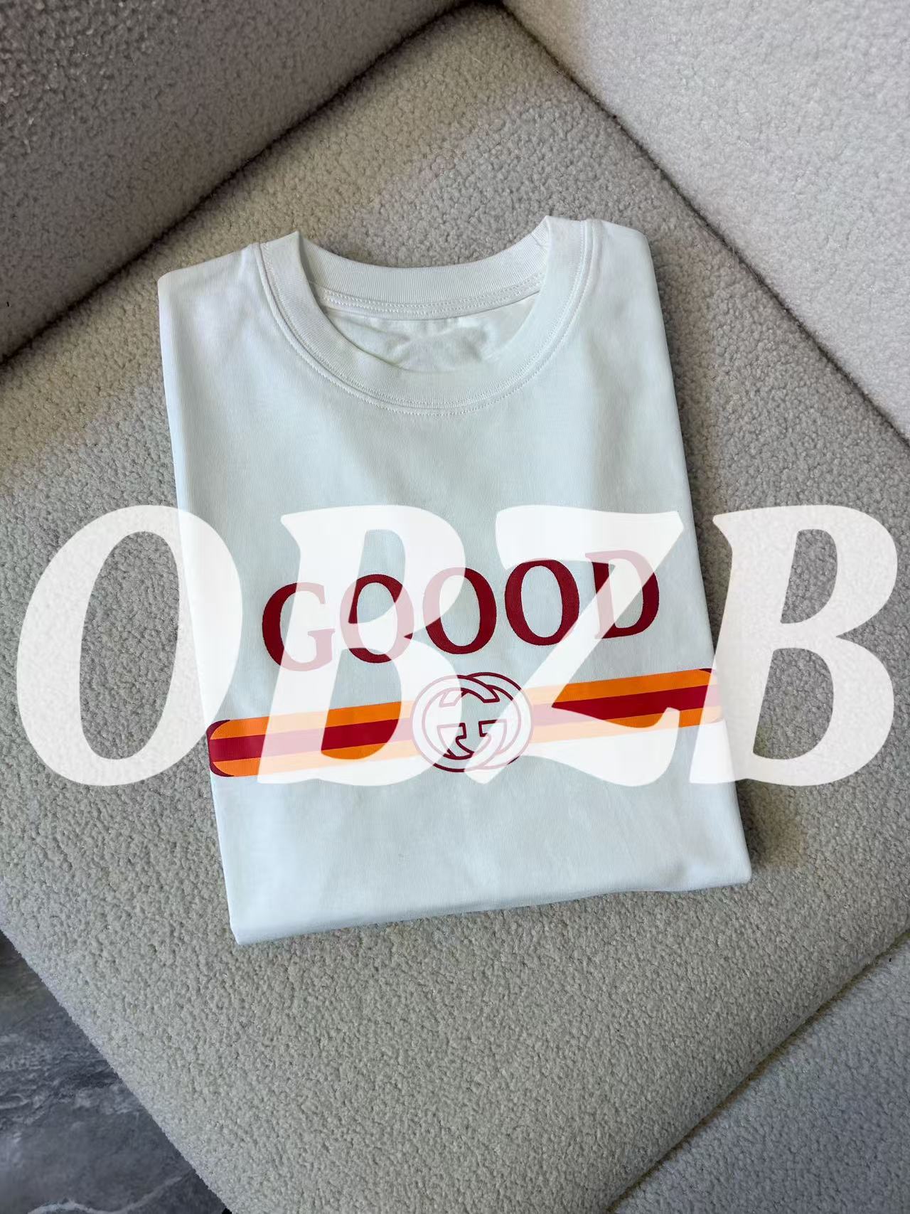 OBZB【G白色短袖】宽松修身时尚潮流百搭不挑人男女同款2007