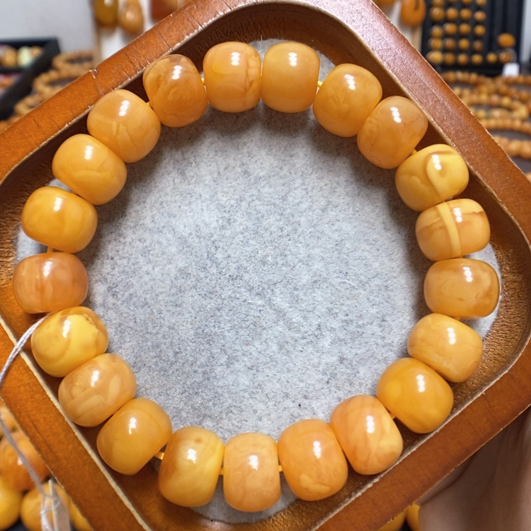 蜜蜡手串未镶嵌蜜蜡