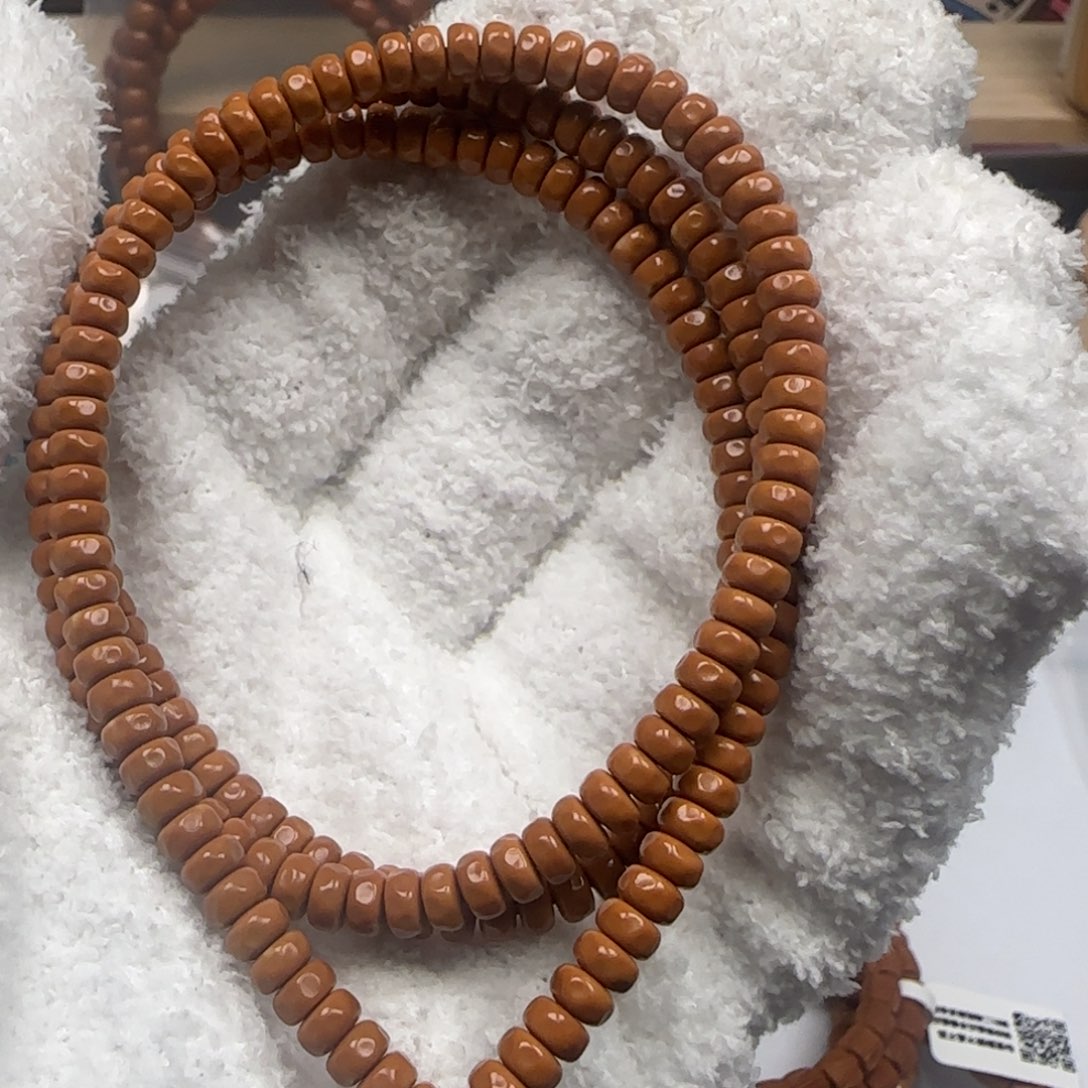 橄榄核手串老挝长串无相药片5.1mm