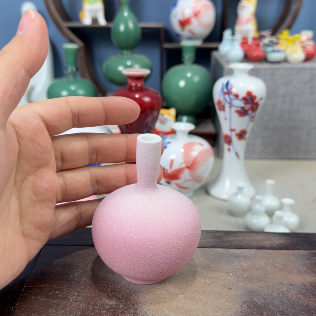 陶瓷手工小花器摆件