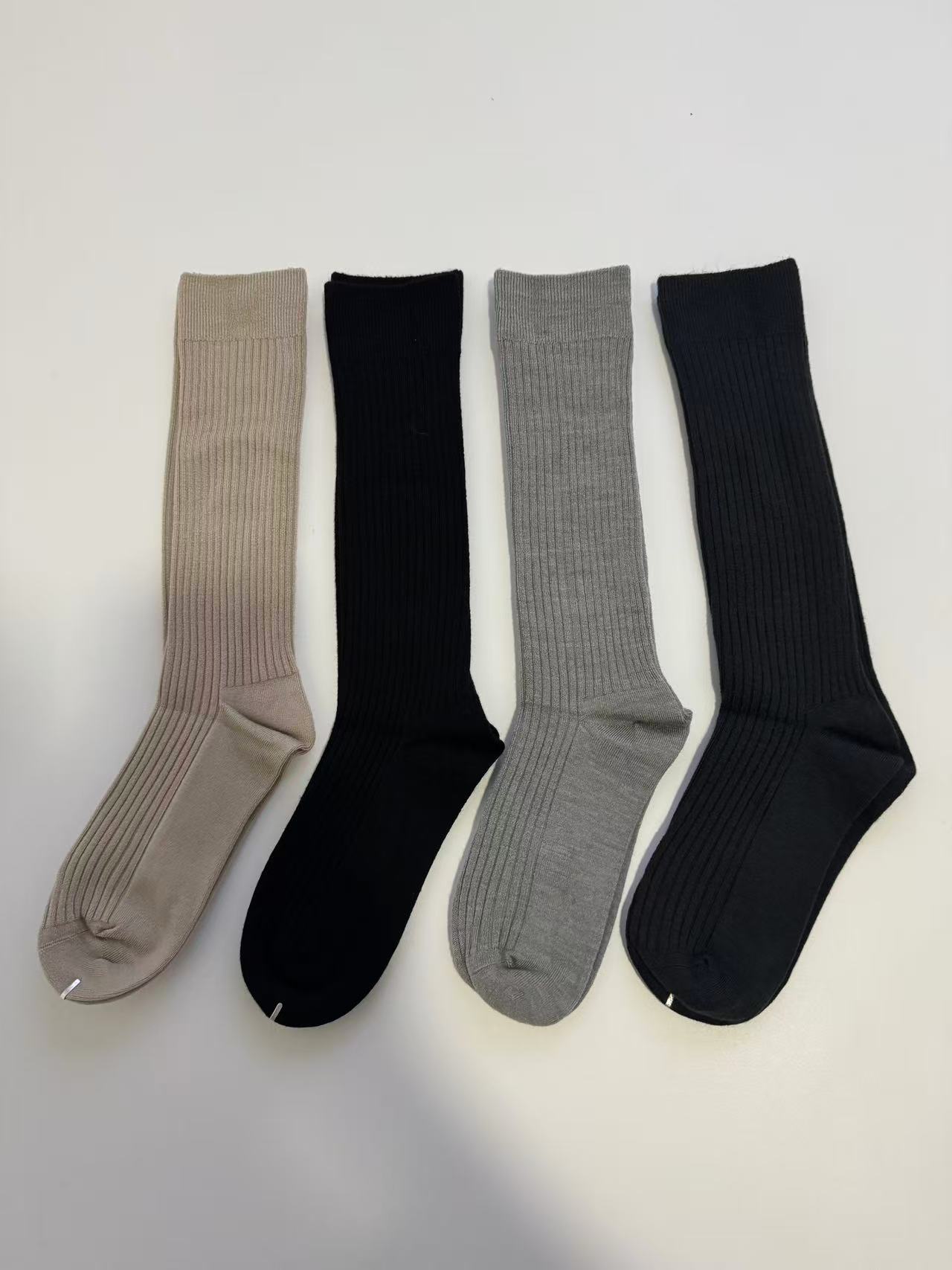 秋冬上新 时尚洋气保暖羊毛小腿袜大腿袜美腿袜堆堆袜女