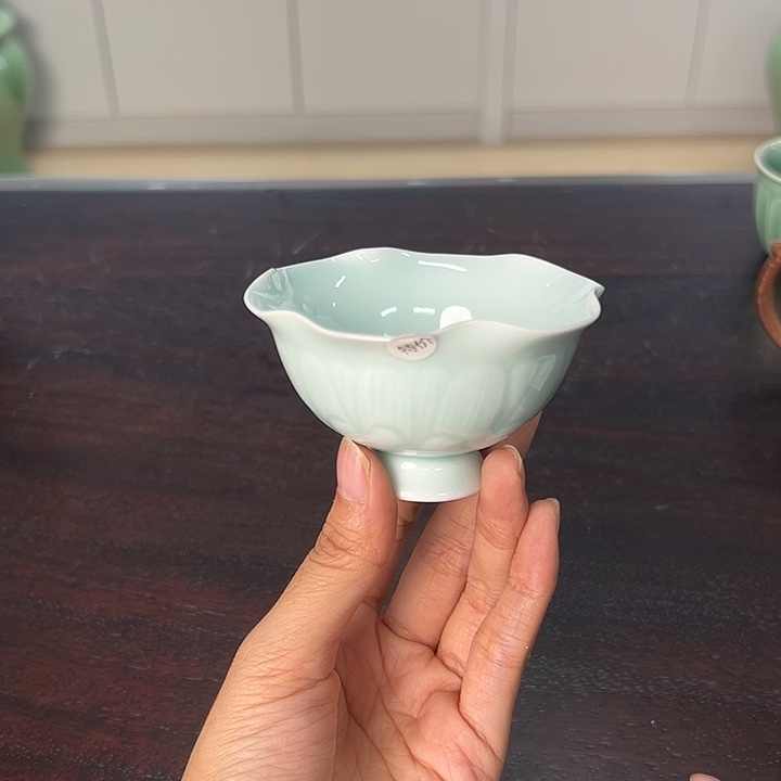 龙泉云间青瓷小米茶器