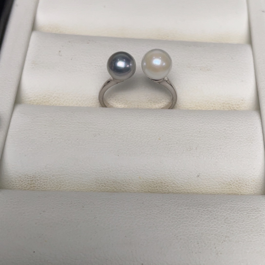 海水珍珠戒指银S925镶嵌