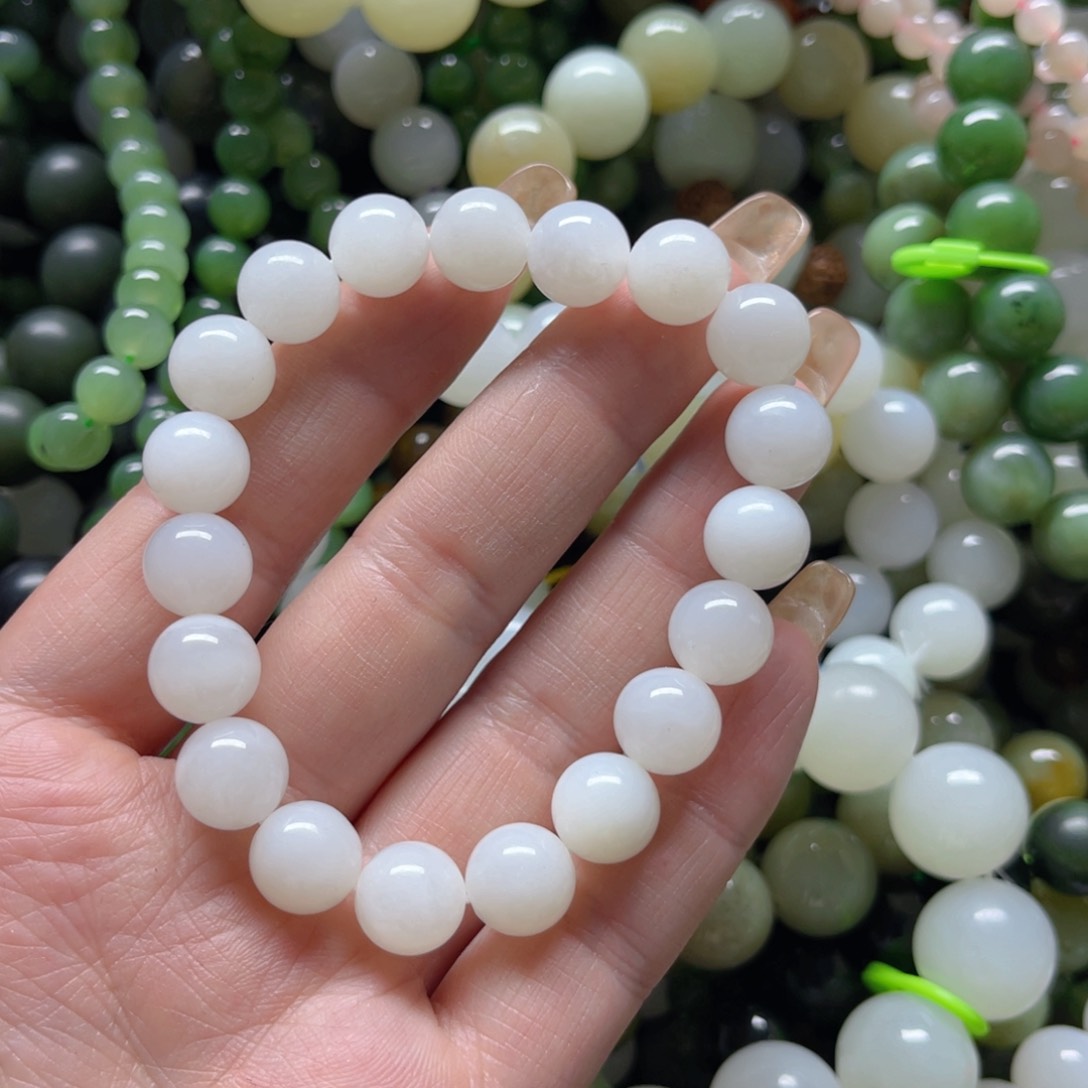 和田玉手串未镶嵌