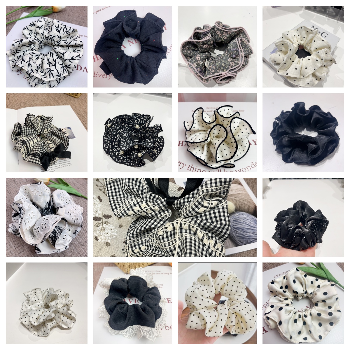 韩系发饰女百搭气质高级款肠圈{本链接按编号选款}编号每日会变动