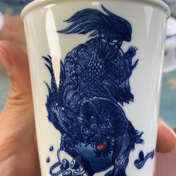 杯现代景德镇全手工全手绘茶具168888