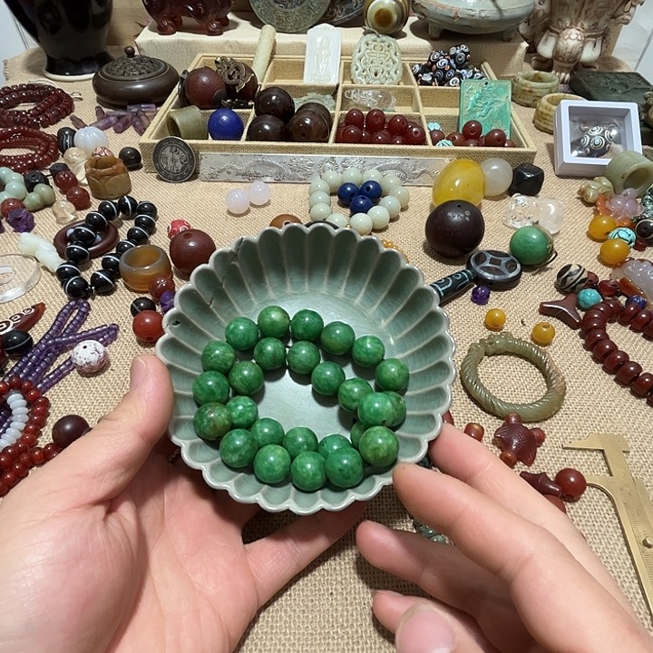 摆件言*瓷器老物件摆件手工